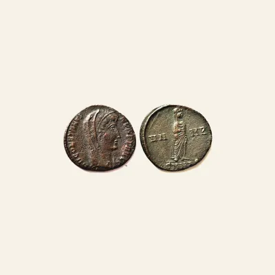 Reverse, for Divus Constantine I The Great AE3. Nicomedia Mint 347-348 AD. RARE, 348 AD