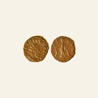 Reverse, of the antoninianus, for Barbaric Unofficial imitation of Tetricus I Antoninianus