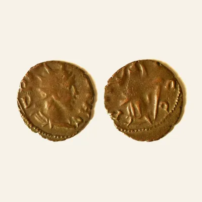 Reverse, of the antoninianus, for Barbaric Unofficial imitation of Tetricus II Antoninianus