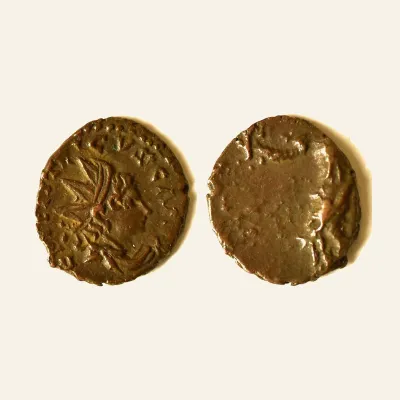 Reverse, of the antoninianus, for Barbaric Unofficial imitation of Tetricus II Antoninianus