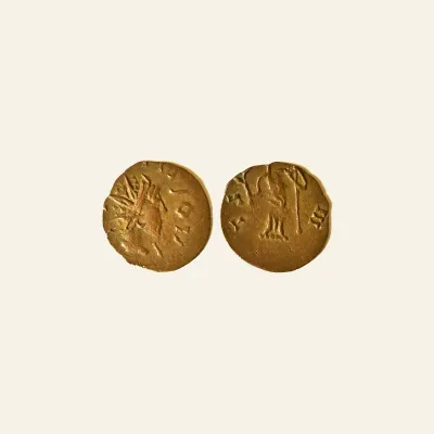 Reverse, of the antoninianus, for Barbaric Unofficial imitation of Tetricus I Antoninianus