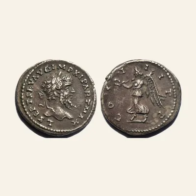 Avers, du denarius, pour Septimius Severus, (A.D. 193-211) silver denarius, Laodicea Mint (3.6 g, 20.3mm), 193-211