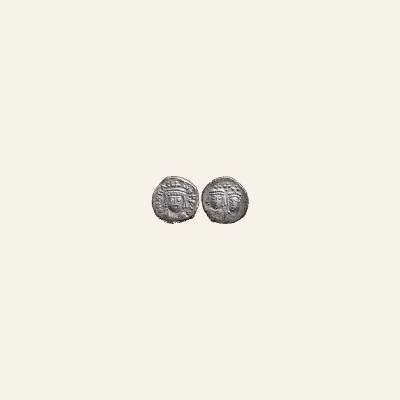 Reverse, of the follis, for Heraclius 610-641, Half follis Carthage, mint of Carthage, 610-641