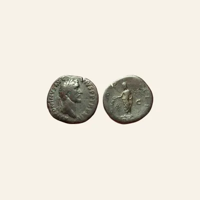 Reverse, of the sestertius, for Antoninus Pius AE Sestertius