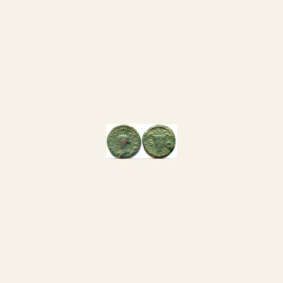Reverse, of the as, for DOMITIAN, 81-96 AD. AE as (11.24 gm). Victory, 96 AD