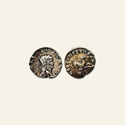 Reverse, of the antoninianus, for GALLIENUS (253-268). Antoninianus. Rome., mint of Rome, 253-268