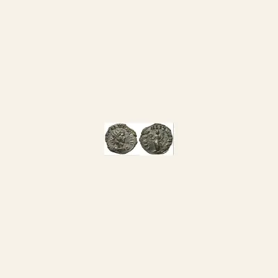 Reverse, of the antoninianus, for CLAUDIUS II GOTHICUS, 268-270 AD. Antoninian. DIVO CLAUDIO. / CONSECRATIO., mint of Rome...