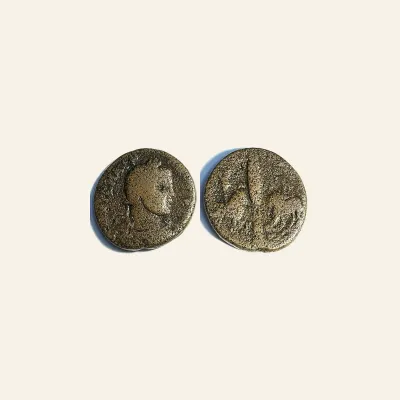Reverse, for Elagabalus. Phoenicia. Arados Æ28