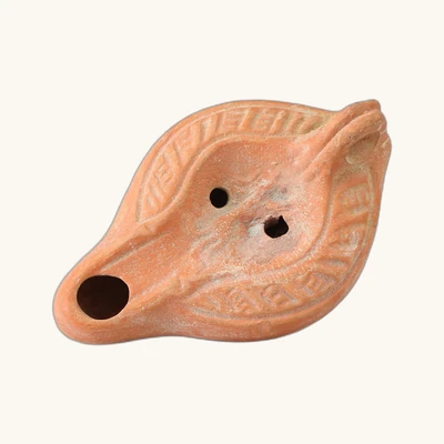 Lampe à huile chrétienne en terre cuite représentant un chien – Type Bussière E VIII 11, Ve–VIe siècle - vue 2
