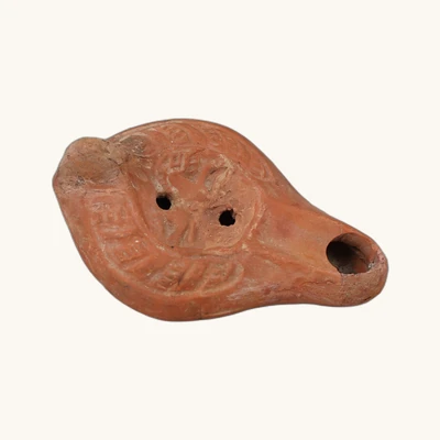 Lampe à huile chrétienne en terre cuite – Type Bussière E VIII 7, IVe siècle apr. J.-C. - vue 2