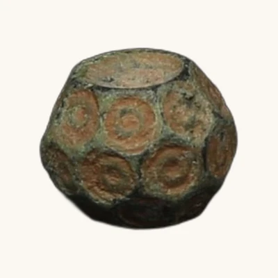 Byzantine Empire – Bronze Polyhedral Weight (10th–13th Century) – With Certificate of Authenticity - vue 2