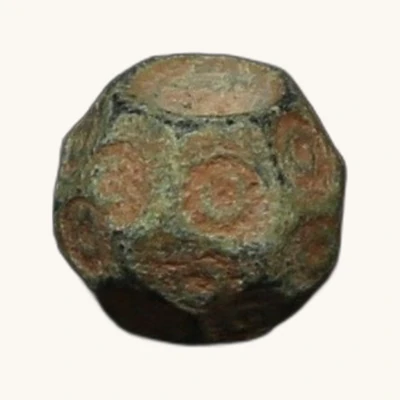 Byzantine Empire – Bronze Polyhedral Weight (10th–13th Century) – With Certificate of Authenticity - vue 3