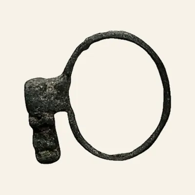 Obverse, for Ancient Roman Bronze Keychain – 1st to 3rd Century AD, 1er-3e siècle après J.-C.