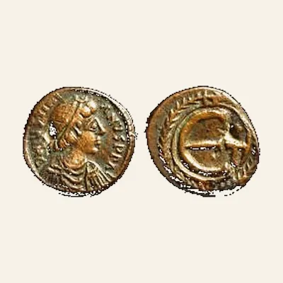 Reverse, for Justinian I. Siliqua (Silver, 1.17 g), Carthage, 533-537., mint of Carthage, 533-537