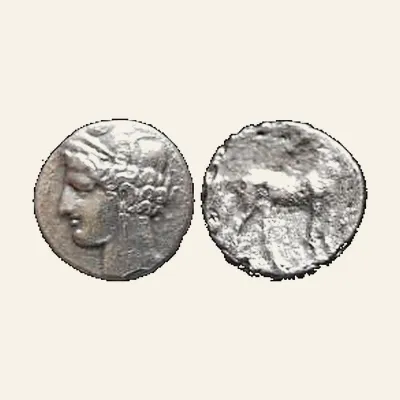 Reverse, of the as, for ZEUGITANA, Carthage. Augustus. Æ as (6.07 g,). AD 10, mint of Carthage