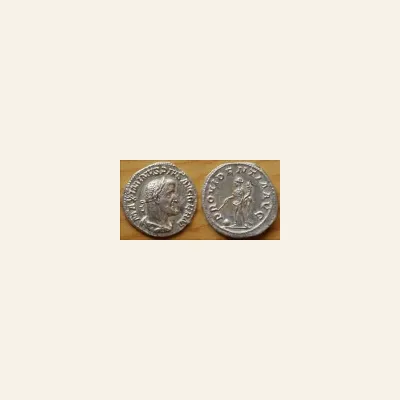 Reverse, of the sestertius, for Maximinus Thrax (235-238) AE Sestertius (32.5mm, 22,9g) Rome, mint of Rome, 235-238