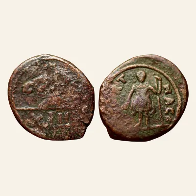 Avers, pour Vandals, Æ 42 Nummi. (11.27g. 26 mm) Carthage, circa AD 480-533., atelier de Carthage, 480-533, RIC MIB 22...