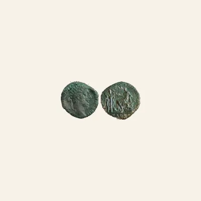 Reverse, of the as, for Commodus Caesar, 166 - 176 AD AE as, (12,72 g.), 172/173 Rome., mint of Rome, 176 AD
