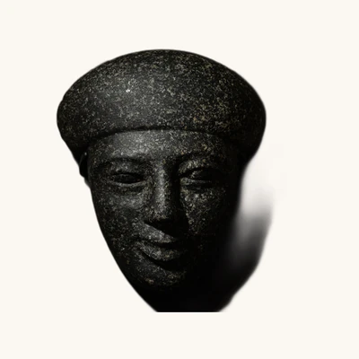 Egyptian Funerary Mask in Granodiorite – Late Period – with Certificate of Authenticity - vue 10