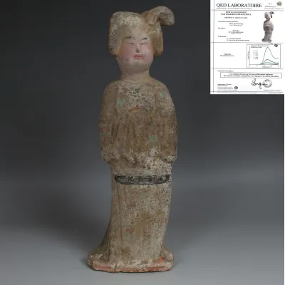 Obverse, for Chinese, Tang Dynasty — Statuette of a Fat Lady — 618 - 907 A.D, 618 - 907 A.D