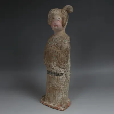Reverse, for Chinese, Tang Dynasty — Statuette of a Fat Lady — 618 - 907 A.D, 618 - 907 A.D