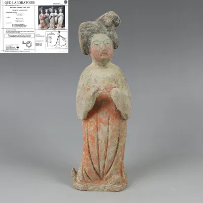 Obverse, for Chinese, Tang Dynasty — Statuette of a Fat Lady — 618 - 907 A.D, 618 - 907 A.D
