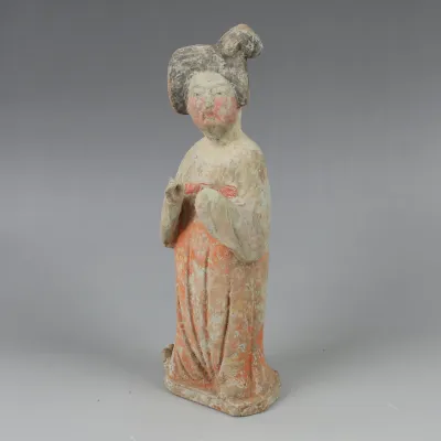 Revers, pour Chinese, Tang Dynasty — Statuette of a Fat Lady — 618 - 907 ap. J.-C., 618 - 907 ap. J.-C.
