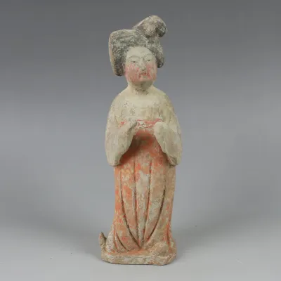 Revers, pour Chinese, Tang Dynasty — Statuette of a Fat Lady — 618 - 907 ap. J.-C., 618 - 907 ap. J.-C.