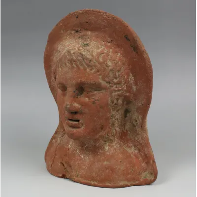 Revers, pour Étrusque — Anatomical votive model of a head — 5e - 4e siècle av. J.-C., 5e - 4e siècle av. J.-C.