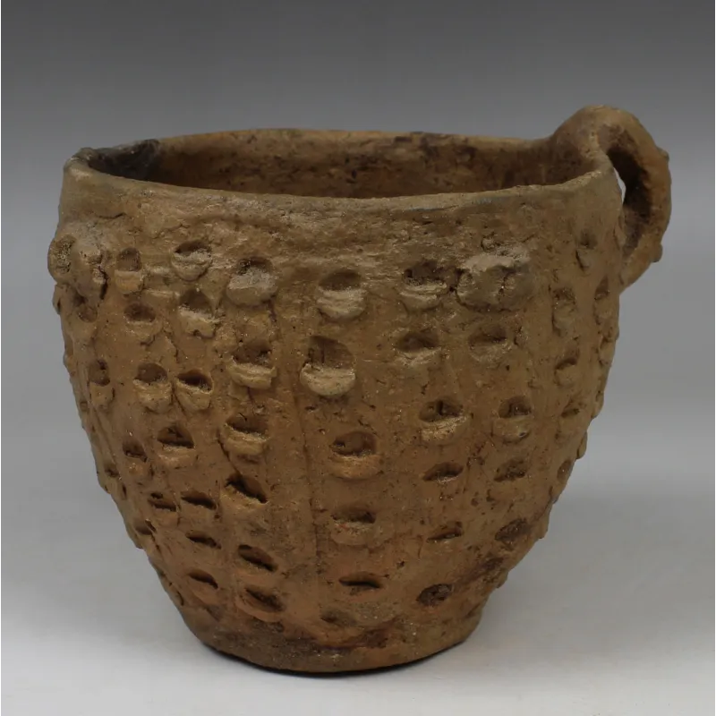 Obverse, for Bronze Age, Europe — Single handled beaker with knob decoration — 1200 - 750 B.C, 1200 - 750 B.C