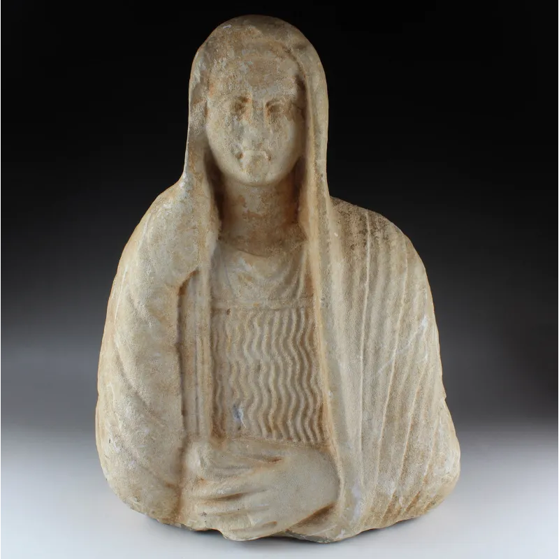 Obverse, for Byzantine — Portrait bust of a woman with a scroll — 5th - 6th Century A.D, 5th - 6th Century A.D