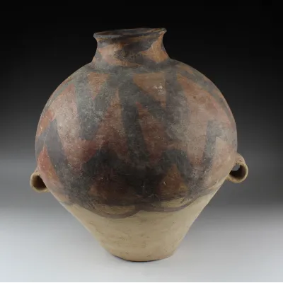Avers, pour Chinese, Neolithic — Decorated ovoid pot — Majiayao, Machang period, 2300 - 1800 av. J.-C., Majiayao, Machang...