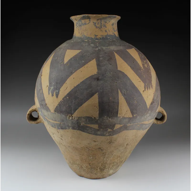 Obverse, for Chinese, Neolithic — Decorated ovoid pot — Majiayao, Machang period, 2300 - 1800 B.C, Majiayao, Machang period...