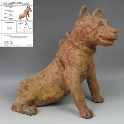 Obverse, for Chinese, Han Dynasty — Statuette of a dog — 206 B.C - 220 A.D, 206 B.C - 220 A.D