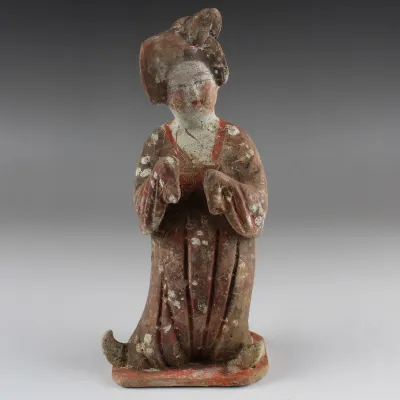 Avers, pour Chinese, Tang Dynasty — Statuette of a Fat Lady — 618 - 907 ap. J.-C., 618 - 907 ap. J.-C.