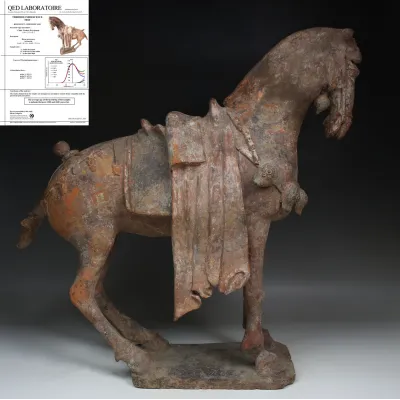 Avers, pour Chinese, Northern Wei Dynasty — Statuette of a horse — 386 - 535 ap. J.-C., 386 - 535 ap. J.-C.