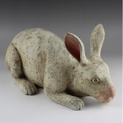 Obverse, for Chinese, Han Dynasty — Statuette of a rabbit — 206 B.C - 220 A.D, 206 B.C - 220 A.D