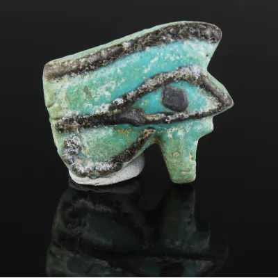 Obverse, for Egyptian — Eye of Horus 'Udjat eye' amulet — Late period, 644 - 332 B.C, Late period, 644 - 332 B.C
