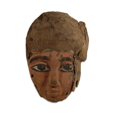 Avers, pour Egyptian, Late period — Mummy mask painted over gesso — 664 - 332 av. J.-C., 664 - 332 av. J.-C.