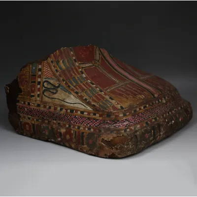 Obverse, for Egyptian — Painted cartonnage foot from a mummy sarcophagus — Ptolemaic period, 3rd - 1st Century B.C...
