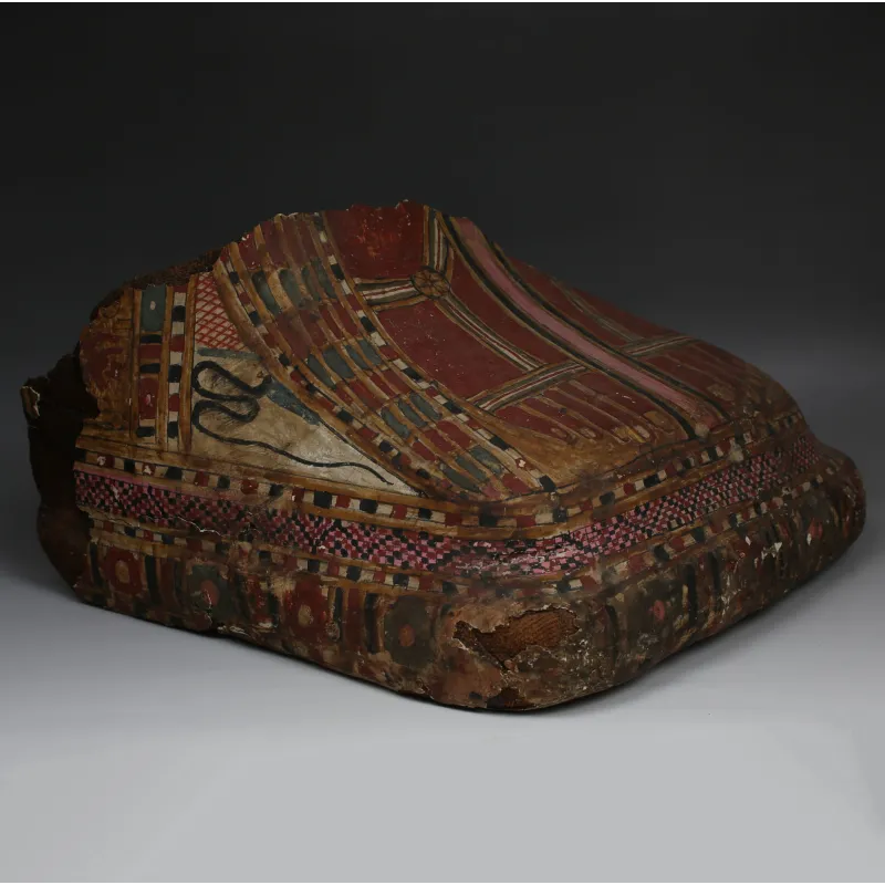 Avers, pour Égyptien — Painted cartonnage foot from a mummy sarcophagus — Ptolemaic period, 3e - Ier siècle av. J.-C....