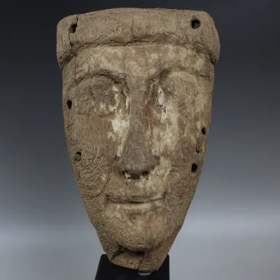 Avers, pour Egyptian, Late period — Sarcophagus mask — Late Period, 664 - 332 av. J.-C., Late Period, 664 - 332 av. J.-C.