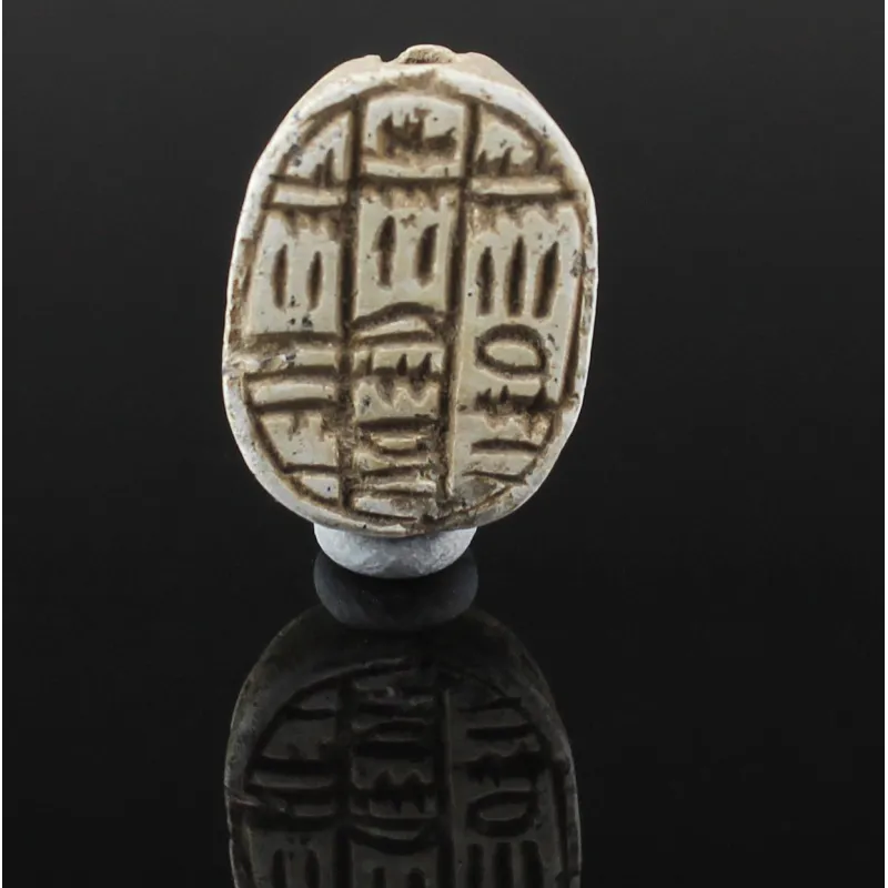 Obverse, for Egyptian — Scarab with pseudo-hieroglyphic script — Second Intermediate Period, 1700 - 1550 B.C, Second...