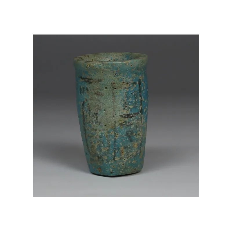 Avers, pour Égyptien — Votive / OffeBague cup (Foundation Deposit) with the cartouche of pharaoh Ramesses III with...