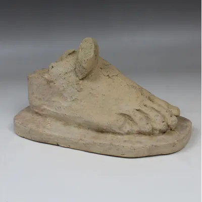 Obverse, for Etruscan — Anatomical votive model of a foot — 5th - 4th Century B.C, 5th - 4th Century B.C