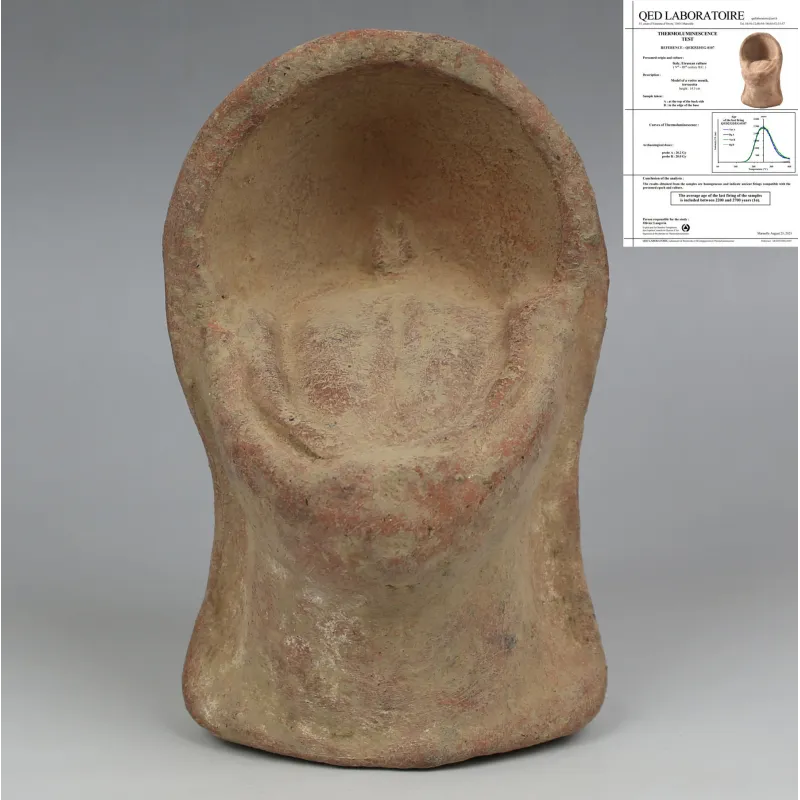 Avers, pour Étrusque — Anatomical votive model of a mouth — 5e - 4e siècle av. J.-C., 5e - 4e siècle av. J.-C.