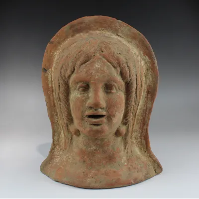 Avers, pour Étrusque — Votive head — 5e - 4e siècle av. J.-C., 5e - 4e siècle av. J.-C.