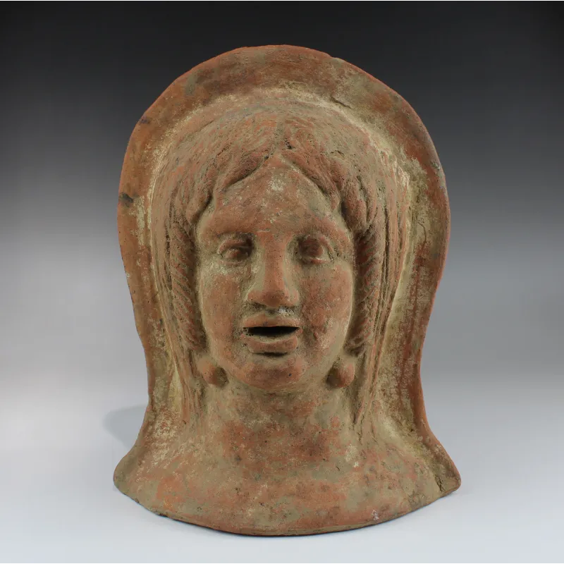 Obverse, for Etruscan — Votive head — 5th - 4th Century B.C, 5th - 4th Century B.C