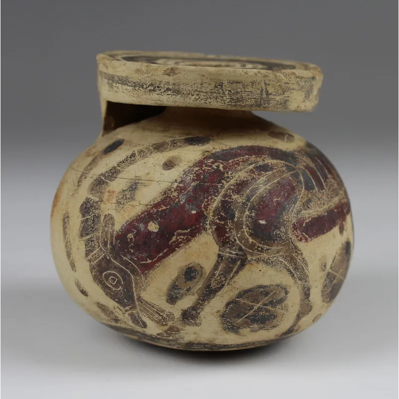 Obverse, for Greek, Etrusco – Corinthian — Aryballos with goat — 6th Century B.C, 6th Century B.C