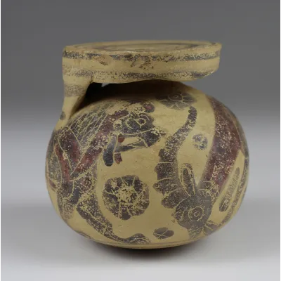 Avers, pour Greek, Etrusco – Corinthian — Aryballos with lion and goat — 6e siècle av. J.-C., 6e siècle av. J.-C.